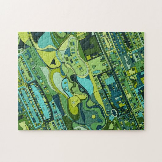 Amsterdam City Structure Map Legpuzzel (Horizontaal)