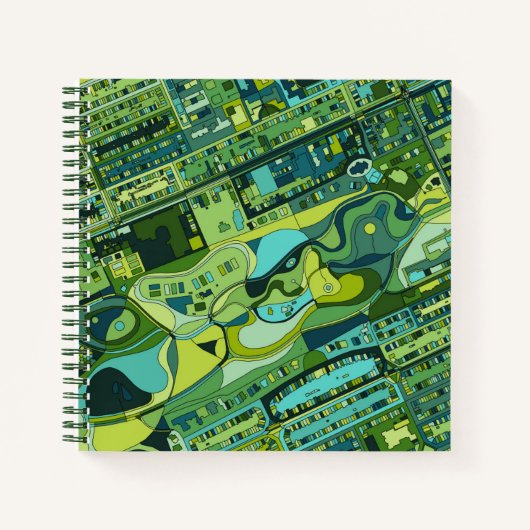 Amsterdam City Structure Map Notitieboek (Voorkant)