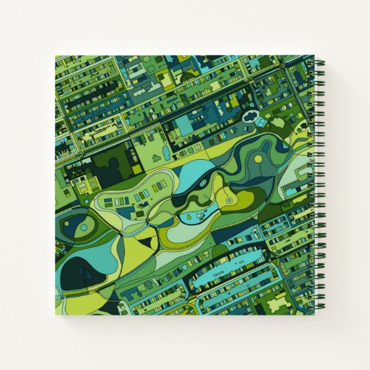 Amsterdam City Structure Map Notitieboek (Achterkant)