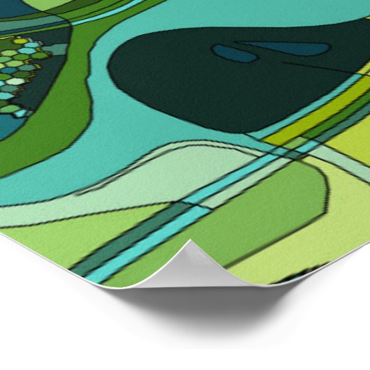 Amsterdam City Structure Map Poster (Hoek)