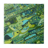 Amsterdam City Structure Map Tegeltje (Voorkant)