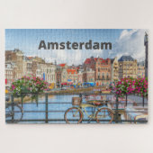 Amsterdam City Uitzicht - Oude gebouwen, rivieren, Legpuzzel (Horizontaal)