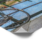 Amsterdam City Uitzicht - Oude gebouwen, rivieren, Poster (Hoek)