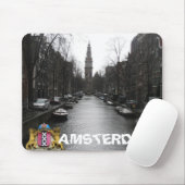 Amsterdam City Uitzicht Zuiderkerk Mousepad Muismat (Met muis)