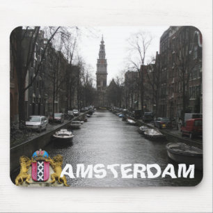 Amsterdam City Uitzicht Zuiderkerk Mousepad Muismat