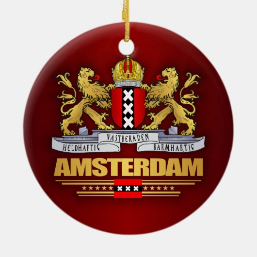 Amsterdam COA Keramisch Ornament (Achterkant)