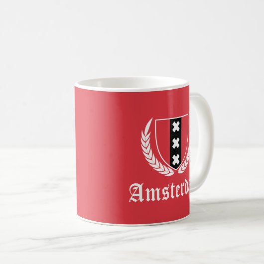 Amsterdam Crest Koffiemok (Voorkant rechts)