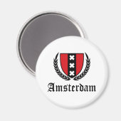 Amsterdam Crest Magneet (Voorkant / Achterkant)