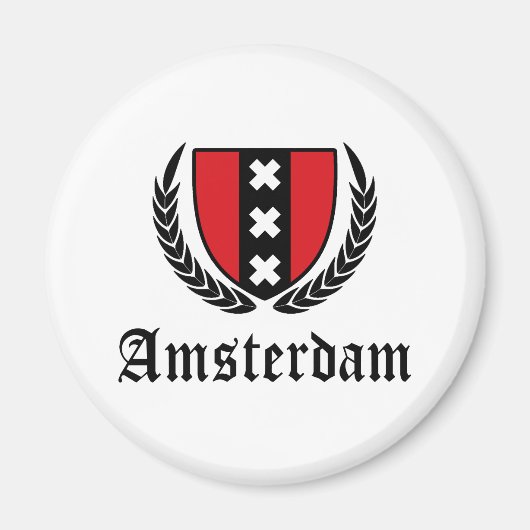 Amsterdam Crest Magneet (Voorkant)