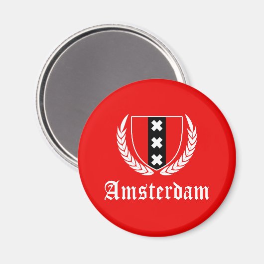 Amsterdam Crest Magneet (Voorkant / Achterkant)