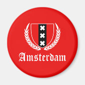 Amsterdam Crest Magneet (Voorkant)