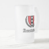 Amsterdam Crest Matglas Bierpul (Voorkant rechts)