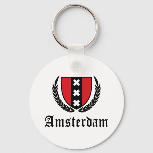 Amsterdam Crest Sleutelhanger (Voorkant)