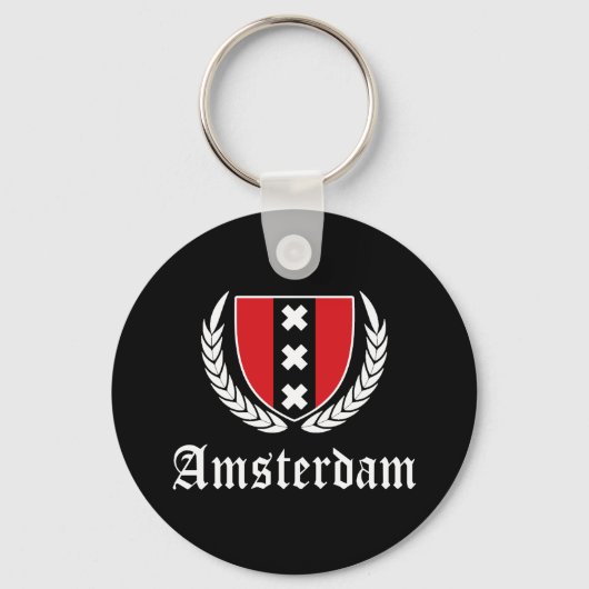 Amsterdam Crest Sleutelhanger (Voorkant)