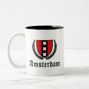 Amsterdam Crest Tweekleurige Koffiemok