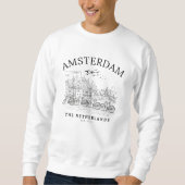 Amsterdam Cute Vintage Landscape Trui (Voorkant)