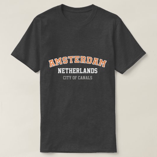 Amsterdam Dark Style T-Shirt (Design voorkant)