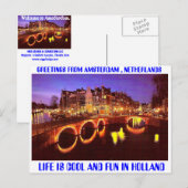 AMSTERDAM DE HOTTESTPLAATS BRIEFKAART (Voorkant / Achterkant)