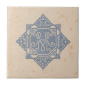 Amsterdam Design Blauw Beige Tegeltje (Voorkant)