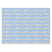 Amsterdam Dutch Houses Waterverf Village Blue Tafelkleed (Voorkant (Horizontaal))