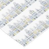 Amsterdam Dutch Houses Waterverf Village Tafelkleed (Gekanteld)