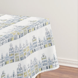 Amsterdam Dutch Houses Waterverf Village Tafelkleed