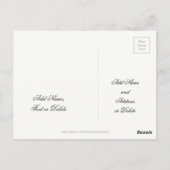 Amsterdam Dutch Love Elegant Black Gold Typografie Briefkaart (Achterkant)