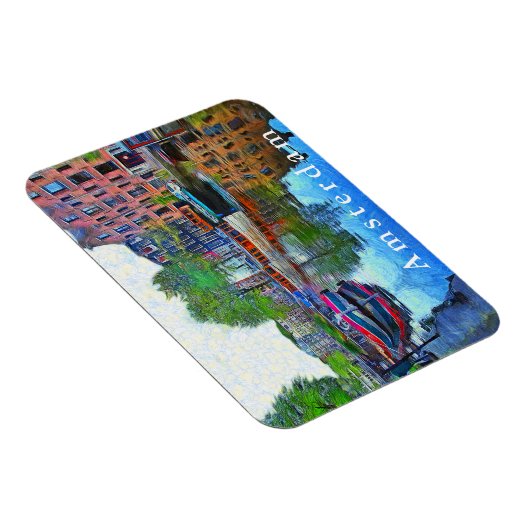 Amsterdam. Een rustige haven. Magneet (Rechterzijde)