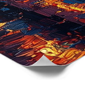 Amsterdam Evenings - Reflecties van sereniteit Poster (Hoek)