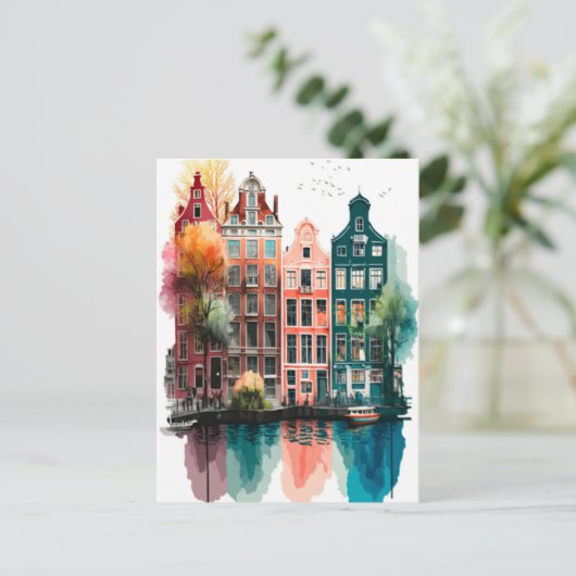 Amsterdam Feestdagenkaart (Staand voorkant)