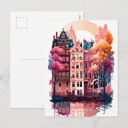 Amsterdam Feestdagenkaart (Voorkant / Achterkant)