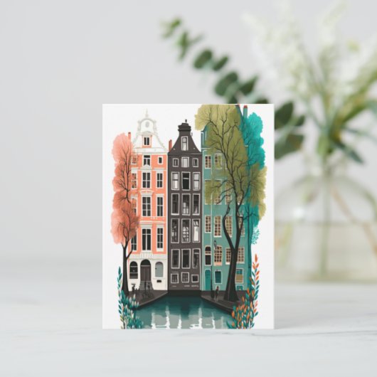 Amsterdam Feestdagenkaart (Staand voorkant)