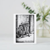 Amsterdam, fiets, vakantie Nederland Briefkaart (Staand voorkant)