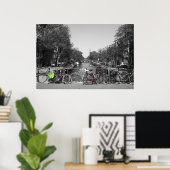 Amsterdam fietsen poster (Thuiskantoor)