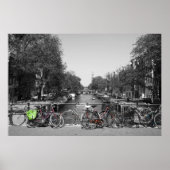 Amsterdam fietsen poster (Voorkant)