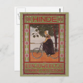 Amsterdam fietskunst Poster Briefkaart (Voorkant / Achterkant)