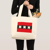 Amsterdam Flag Canvas tas (Voorkant (product))