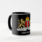 Amsterdam Flag Mok Black (Voorkant links)