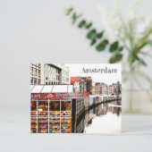 Amsterdam Flower Market Postcode Briefkaart (Staand voorkant)