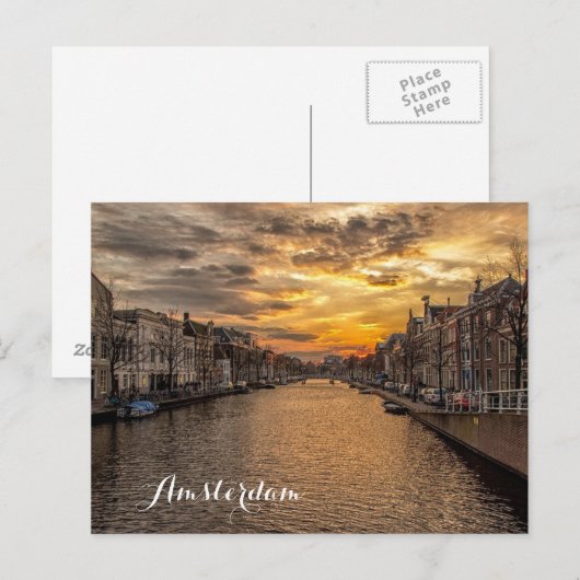 Amsterdam Foto Briefkaart (Voorkant / Achterkant)