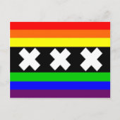 Amsterdam Gay Pride Flag Briefkaart (Voorkant)