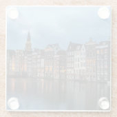 Amsterdam Glazen Onderzetter (Achterkant)
