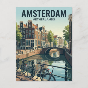 Amsterdam Grachten Nederland Briefkaart