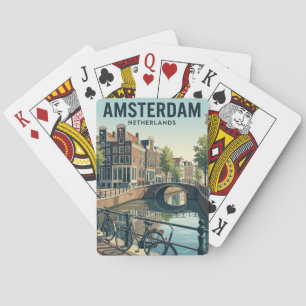Amsterdam Grachten Nederland Pokerkaarten