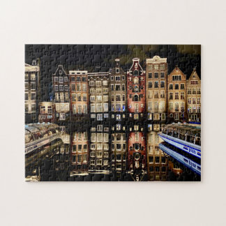 Amsterdam grachtenhuizen legpuzzel