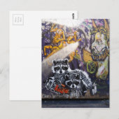 Amsterdam Graffiti Street Art Nr. 1 - Raccoon Briefkaart (Voorkant / Achterkant)