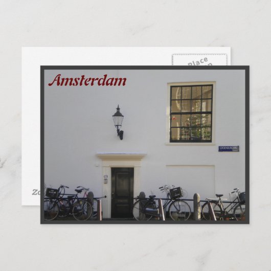 Amsterdam greetingcard briefkaart (Voorkant / Achterkant)