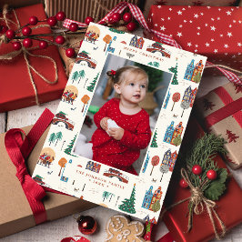 Amsterdam herbergt moderne kerstdagen feestdagenkaart