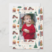 Amsterdam herbergt moderne kerstdagen feestdagenkaart (Voorkant)