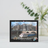 Amsterdam Holland 3D Anaglyph Briefkaart (Staand voorkant)